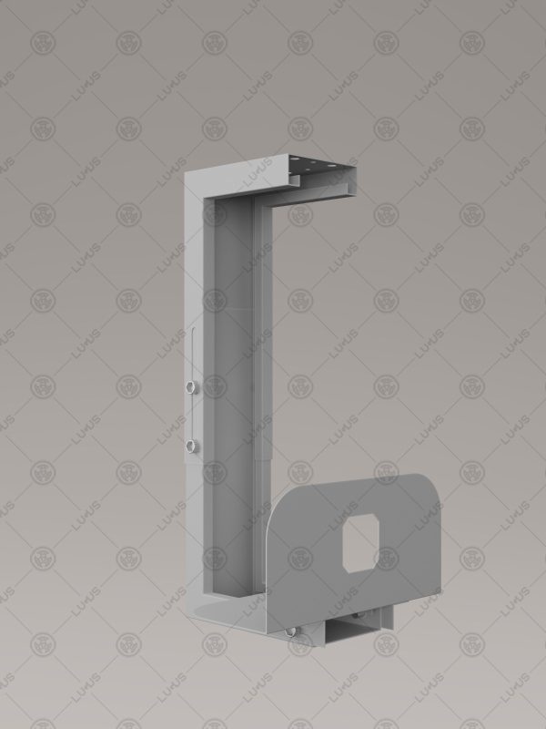Lugus Dizayn Metal Bilgisayar Kasa Taşıyıcı Gri - Görsel 3