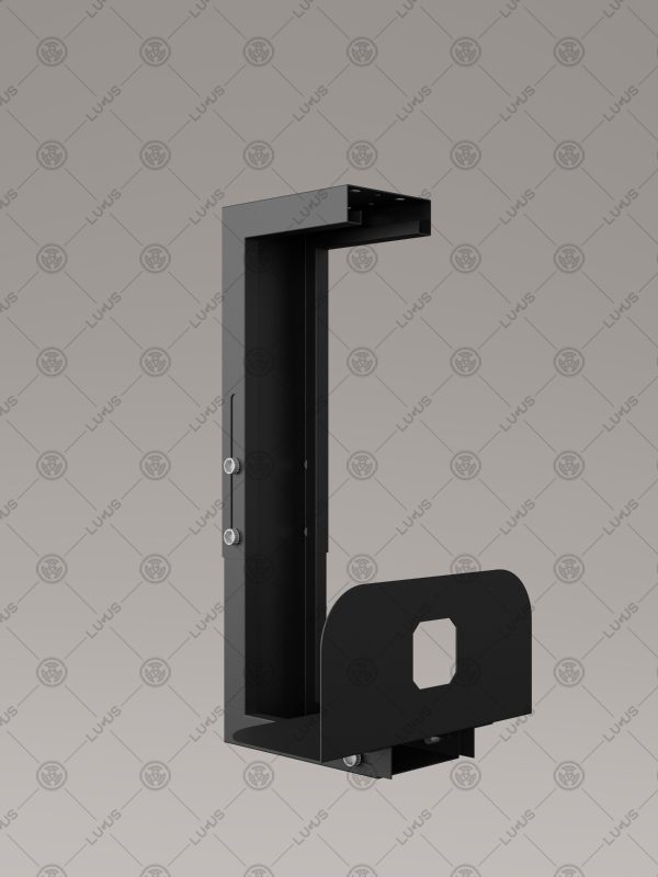 Lugus Dizayn Metal Bilgisayar Kasa Taşıyıcı Siyah - Görsel 3