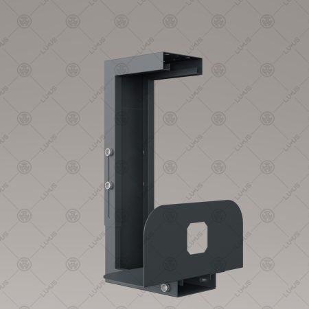 Lugus Dizayn Metal Bilgisayar Kasa Taşıyıcı Antrasit