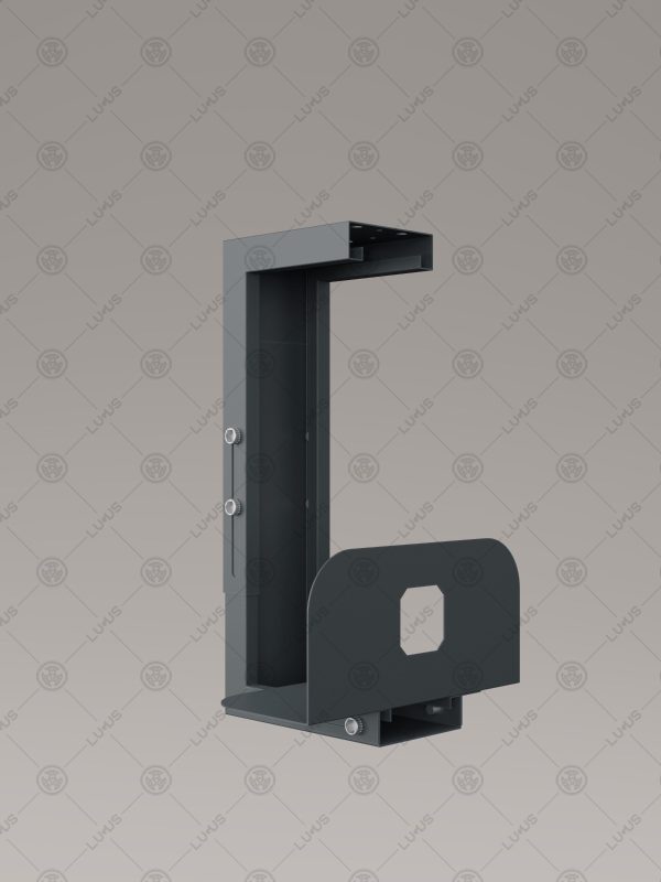 Lugus Dizayn Metal Bilgisayar Kasa Taşıyıcı Antrasit