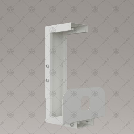 Lugus Dizayn Metal Bilgisayar Kasa Taşıyıcı Beyaz