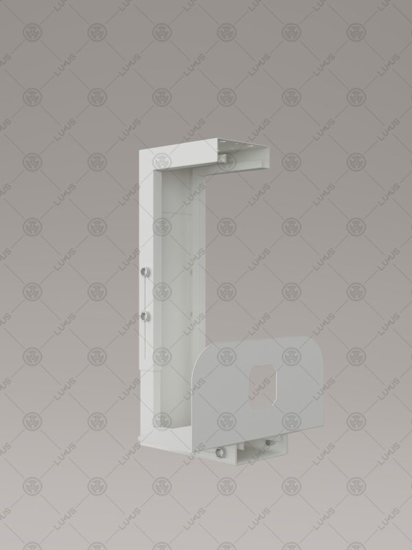 Lugus Dizayn Metal Bilgisayar Kasa Taşıyıcı Beyaz