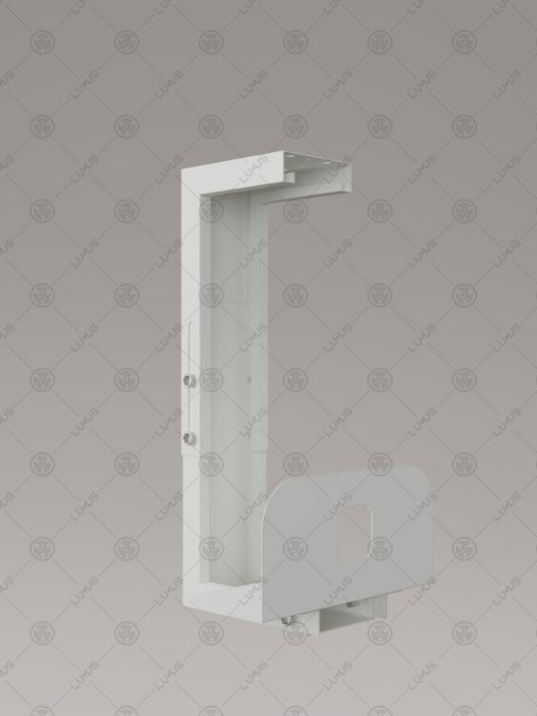 Lugus Dizayn Metal Bilgisayar Kasa Taşıyıcı Beyaz - Görsel 2