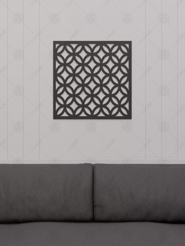 Kare Metal Duvar Süsü WAK-052-5050